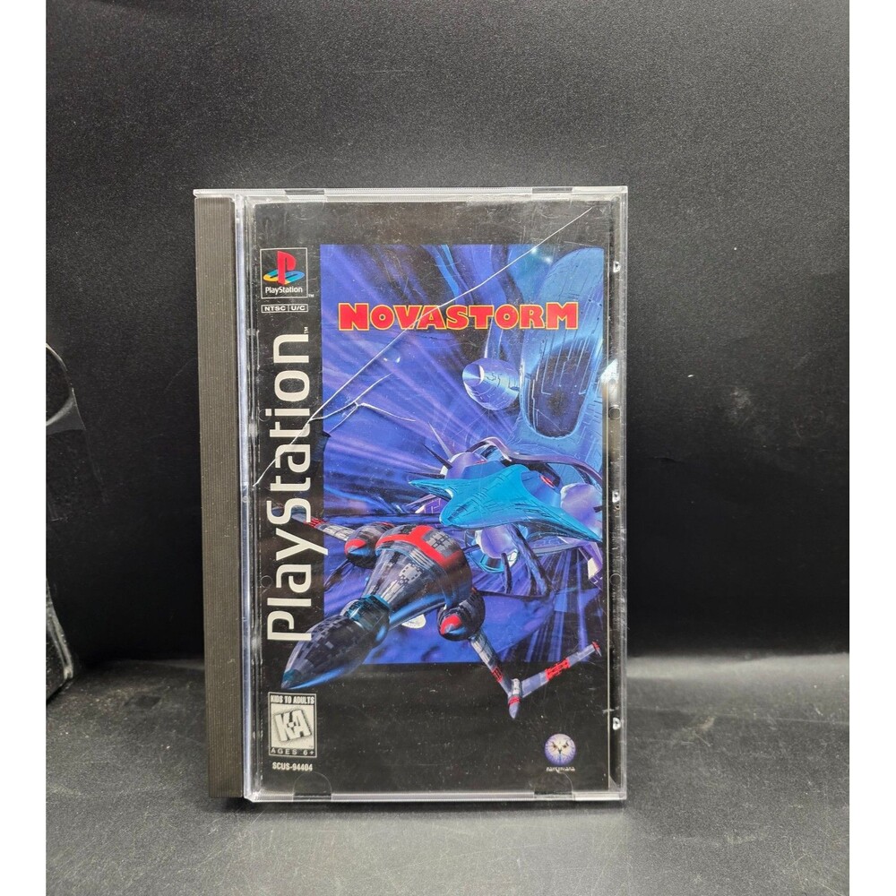 Novastorm Long Box Sony PlayStation 1 PS1 2-Disc Game Complete Manual